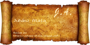 Juhász Atala névjegykártya